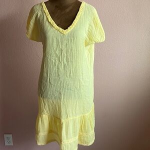 MICHAEL STARS Yellow V-Neck Dress